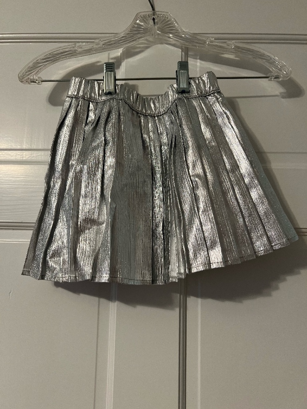 Sparkly silver skort
